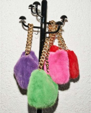 Borsa in pelliccia sintetica
