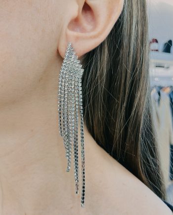 Orecchini strass triangolo