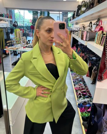 Blazer oversize verde