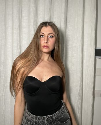 Body nero modellante con coppe